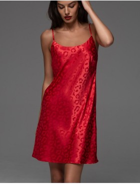 Короткая жаккардовая сорочка Mia-Amore LEONA 2230 красный, Цвет: красный, Размеры: 3XL, изображение 3