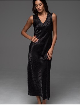 Длинная сорочка Mia-Amore LEONA 2237 чёрный, Цвет: черный, Размеры: 2XL, изображение 4