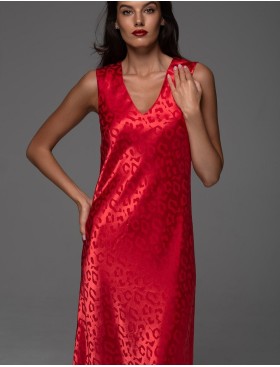 Длинная сорочка Mia-Amore LEONA 2237 красный, Цвет: красный, Размеры: 2XL, изображение 3