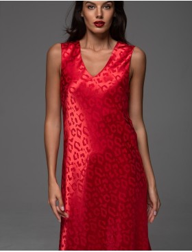 Длинная сорочка Mia-Amore LEONA 2237 красный, Цвет: красный, Размеры: 2XL, изображение 4