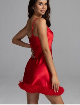 Сорочка с пышной рюшей Mia-Amore LOLI 2310 красный, Цвет: красный, Размеры: 2XL, изображение 2