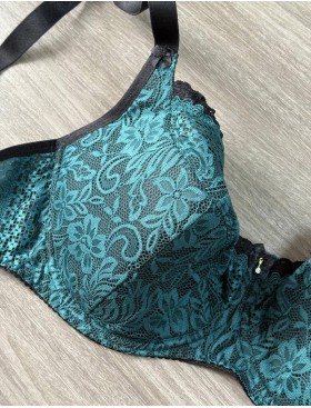 Бюстгальтер полумягкий Nipplex XENA PU, Цвет: изумруд, Размеры: 80H, изображение 3