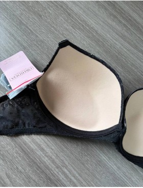 Бюстгальтер с пуш-ап Orhideja 531-290 черный/пион, Цвет: черный/пион, Размеры: 85B, изображение 5