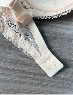 Кружевной бюстгальтер на поролоне Lina A 6086 жасмин, Цвет: жасмин, Размеры: 80C, изображение 7