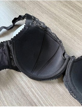 Бюстгальтер балконет Simona M 530/30 черный, Цвет: черный, Размеры: 80C, изображение 5