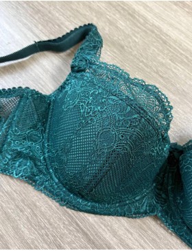 Бюстгальтер балконет Simona M 608 cосна, Цвет: cосна, Размеры: 80C, изображение 4