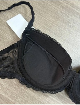 Бюстгальтер балконет пуш-ап классика Simona M 870 черный, Цвет: черный, Размеры: 80E, изображение 5