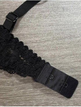 Бюстгальтер балконет пуш-ап классика Simona M 870 черный, Цвет: черный, Размеры: 80E, изображение 7