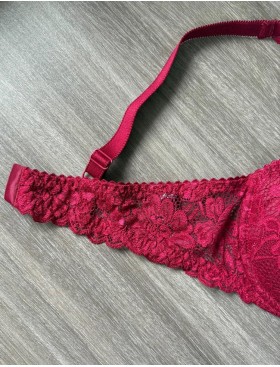 Бюстгальтер балконет пуш-ап Simona M 870 румба, Цвет: румба, Размеры: 85B, изображение 6