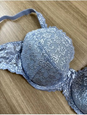 Бюстгальтер балконет пуш-ап Simona M 870 ниагара, Цвет: ниагара, Размеры: 80B, изображение 4