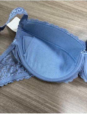 Бюстгальтер балконет пуш-ап Simona M 870 ниагара, Цвет: ниагара, Размеры: 80B, изображение 5