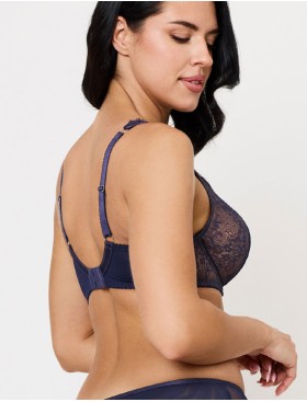 Кружевной бюстгальтер Subtille AMINA bralette soft blueberry, Цвет: черничный, Размеры: 80E, изображение 2