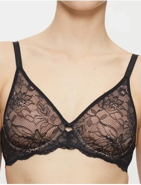 Кружевной бюстгальтер Triumph AMOURETTE CHARM W02 чёрный, Цвет: чёрный, Размеры: 70E