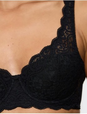 Кружевной бюстгальтер балконет Triumph AMOURETTE WHP чёрный, Цвет: чёрный, Размеры: 70C, изображение 3