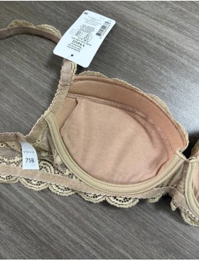 Бюстгальтер балконет пуш-ап VOVA SNEJANNA V54032 кофе латте, Цвет: кофе латте, Размеры: 75B, изображение 5