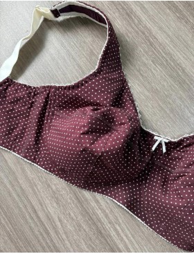 Бюстгальтер на широких лямках Valmira 1121/C вино в крапинку, Цвет: вино в крапинку, Размеры: 105J, изображение 3