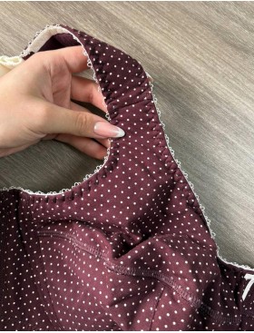 Бюстгальтер на широких лямках Valmira 1121/C вино в крапинку, Цвет: вино в крапинку, Размеры: 105J, изображение 4