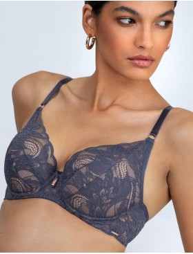 Бюстгальтер с пуш-ап вкладышами Alles LUCE VIOLA P-UP grafit, Цвет: графит, Размеры: 70B, изображение 3