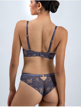 Бюстгальтер с пуш-ап вкладышами Alles LUCE VIOLA P-UP grafit, Цвет: графит, Размеры: 70B, изображение 8