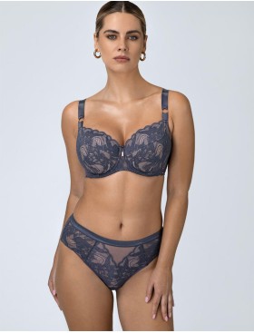 Бюстгальтер полупоролон Alles LUCE VIOLA PU grafit, Цвет: графит, Размеры: 70F, изображение 6