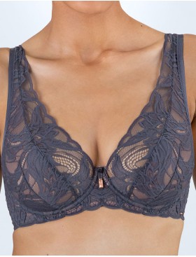 Кружевной бюстгальтер Alles LUCE VIOLA bralette grafit, Цвет: графит, Размеры: 65D