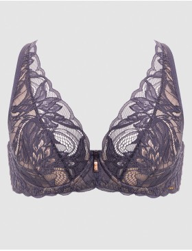Кружевной бюстгальтер Alles LUCE VIOLA bralette grafit, Цвет: графит, Размеры: 65D, изображение 9
