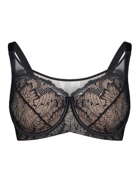 Бюстгальтер-топ с поролоновыми чашками Esotiq CROWN 43747 черный, Цвет: черный, Размеры: 65F, изображение 10