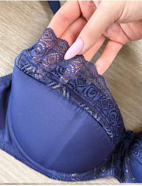 Бюстгальтер пуш-ап Fluide SHINE 5085 темно-синий, Цвет: темно-синий, Размеры: 90B, изображение 4