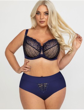 Мягкий бюстгальтер с подкроем Kris Line MOONLIGHT soft full cup, Цвет: темно-синий, Размеры: 100D, изображение 7