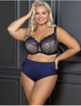 Мягкий бюстгальтер с подкроем Kris Line MOONLIGHT soft full cup, Цвет: темно-синий, Размеры: 100D, изображение 5