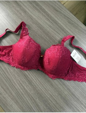 Бюстгальтер балконет тюльпан MAT CARMELA RUBINOWY M-053-22, Цвет: малиновый, Размеры: 65H, изображение 4