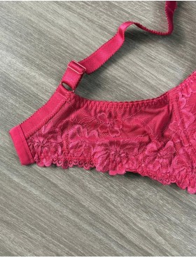 Бюстгальтер балконет тюльпан MAT CARMELA RUBINOWY M-053-22, Цвет: малиновый, Размеры: 65H, изображение 7