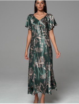 Длинная сорочка с рельефами Mia-Amore CARMINA 4838 изумрудный, Цвет: изумрудный, Размеры: 2XL