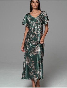 Длинная сорочка с рельефами Mia-Amore CARMINA 4838 изумрудный, Цвет: изумрудный, Размеры: 2XL, изображение 4