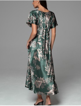 Длинная сорочка с рельефами Mia-Amore CARMINA 4838 изумрудный, Цвет: изумрудный, Размеры: 2XL, изображение 3