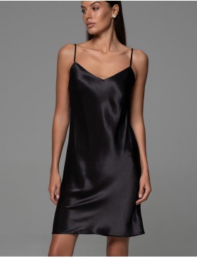 Сорочка из натурального шёлка Mia-Amore CARMINA 4841 черный, Цвет: черный, Размеры: 2XL