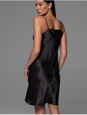 Сорочка из натурального шёлка Mia-Amore CARMINA 4841 черный, Цвет: черный, Размеры: 2XL, изображение 2