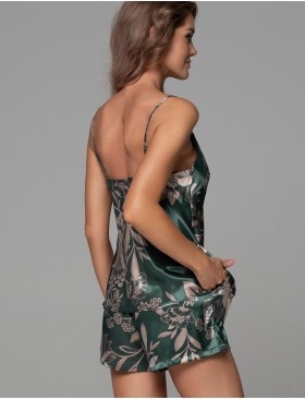 Пижама топ с шортами Mia-Amore CARMINA 4842 изумрудный, Цвет: изумрудный, Размеры: 2XL, изображение 2