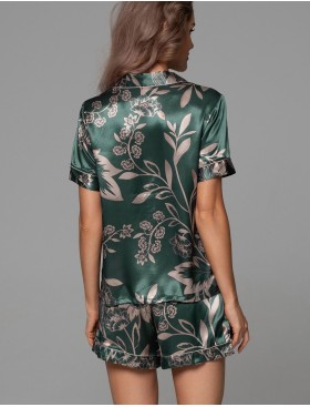 Пижама рубашка с шортами Mia-Amore CARMINA 4844 изумрудный, Цвет: изумрудный, Размеры: 4XL, изображение 2