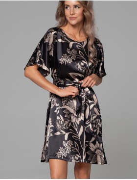 Шёлковая туника с поясом Mia-Amore CARMINA 4845 черный, Цвет: черный, Размеры: S/M, изображение 4