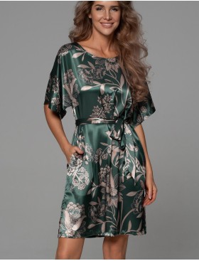 Шёлковая туника с поясом Mia-Amore CARMINA 4845 изумрудный, Цвет: изумрудный, Размеры: 6XL/7XL, изображение 3