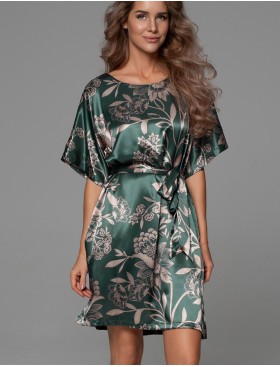 Шёлковая туника с поясом Mia-Amore CARMINA 4845 изумрудный, Цвет: изумрудный, Размеры: 6XL/7XL, изображение 4