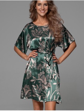 Шёлковая туника с поясом Mia-Amore CARMINA 4845 изумрудный, Цвет: изумрудный, Размеры: 6XL/7XL