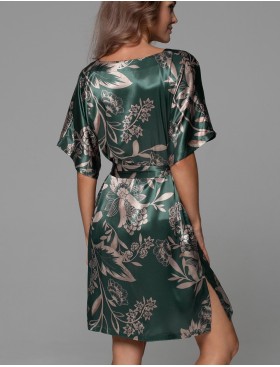 Шёлковая туника с поясом Mia-Amore CARMINA 4845 изумрудный, Цвет: изумрудный, Размеры: 6XL/7XL, изображение 2