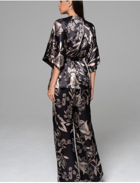 Шёлковый комплект-тройка Mia-Amore CARMINA 4847 черный, Цвет: черный, Размеры: 2XL, изображение 4