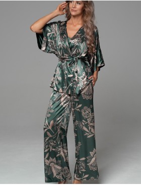 Шёлковый комплект-тройка Mia-Amore CARMINA 4847 изумрудный, Цвет: изумрудный, Размеры: 2XL, изображение 2