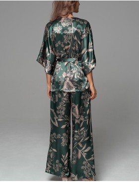 Шёлковый комплект-тройка Mia-Amore CARMINA 4847 изумрудный, Цвет: изумрудный, Размеры: 2XL, изображение 3