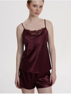 Комплект топ с шортами Mia-Amore LILIROSE 4597 винный, Цвет: винный, Размеры: 2XL