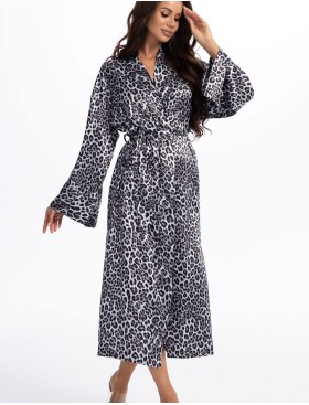 Длинный запашной халат Mia-Amore MAGGIE 4799, Цвет: мультицвет, Размеры: 4XL/5XL, изображение 2