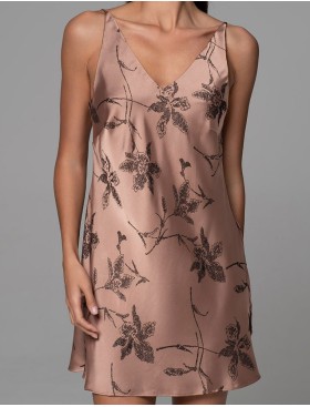 Сорочка из смесового шёлка Mia-Amore SHEILA 4891, Цвет: кофейный, Размеры: 2XL, изображение 4